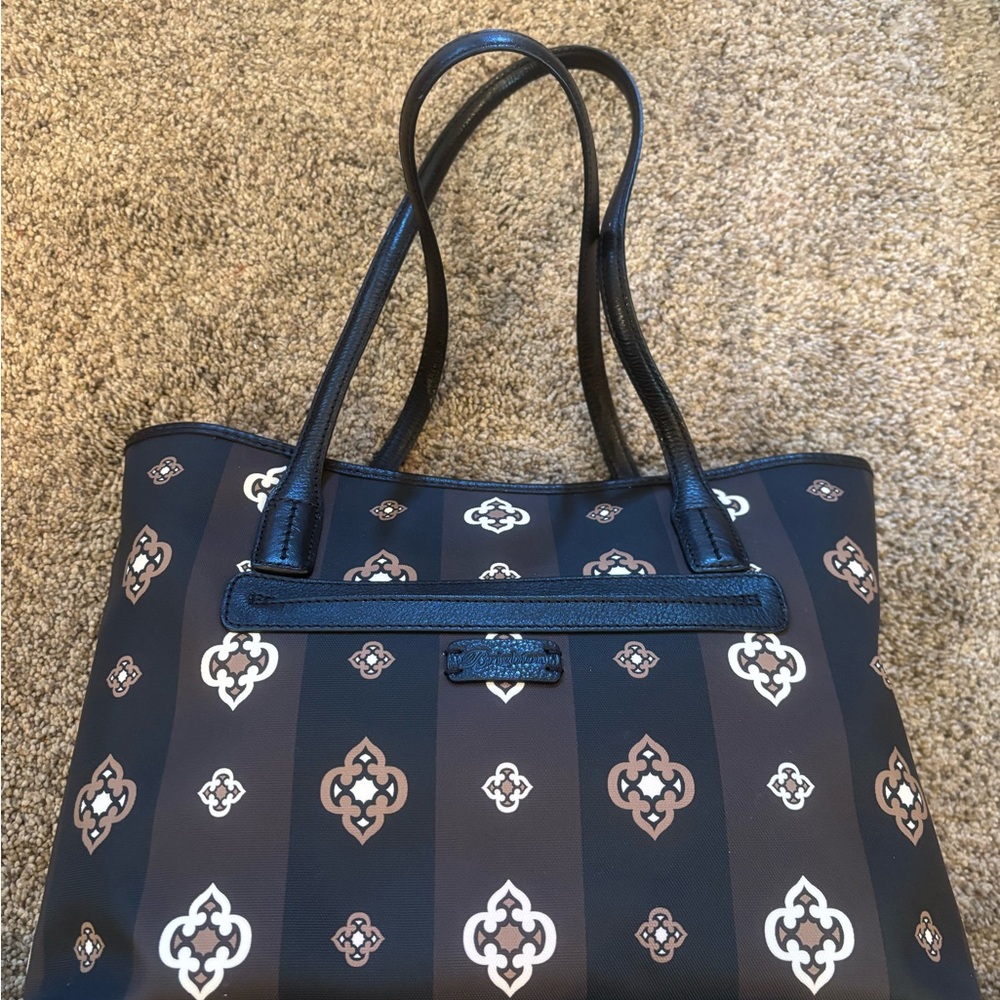 Stylish Black and Brown Tote Bag